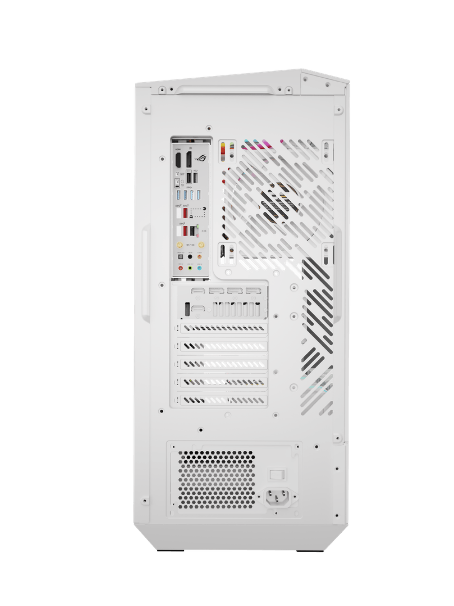 Darkflash DY460 Mid-Tower ATX Gaming Case - Tempered Glass - 4 Infinity Fans - ARGB Controller - White-5