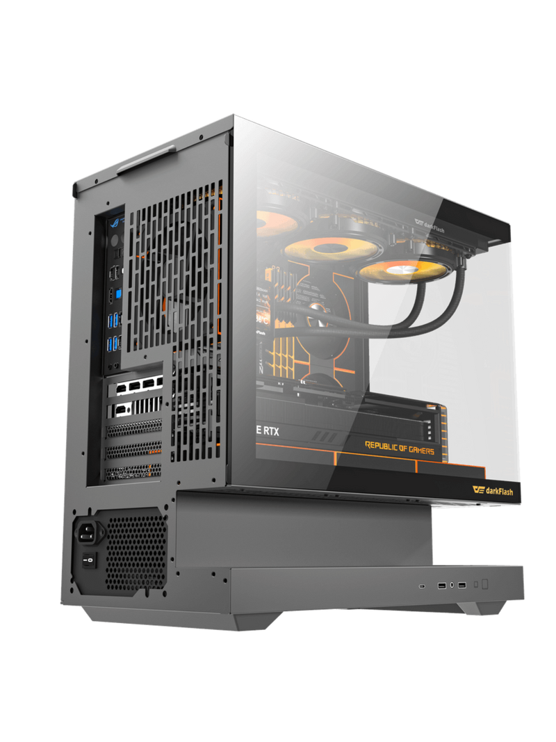 Darkflash Floatron F1 M-Tower ATX Gaming Case - Without fans - Black-3