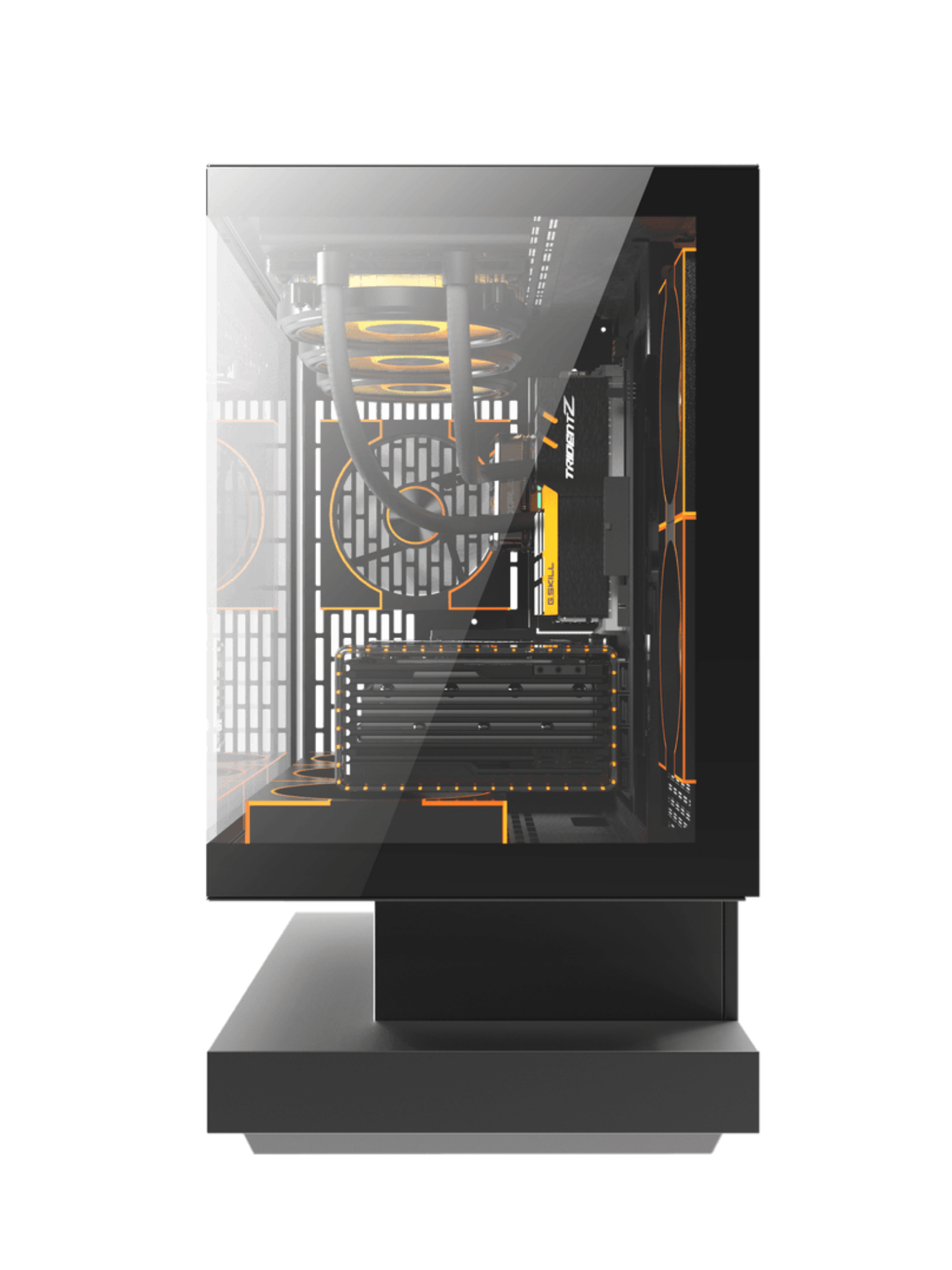 Darkflash Floatron F1 M-Tower ATX Gaming Case - Without fans - Black-5