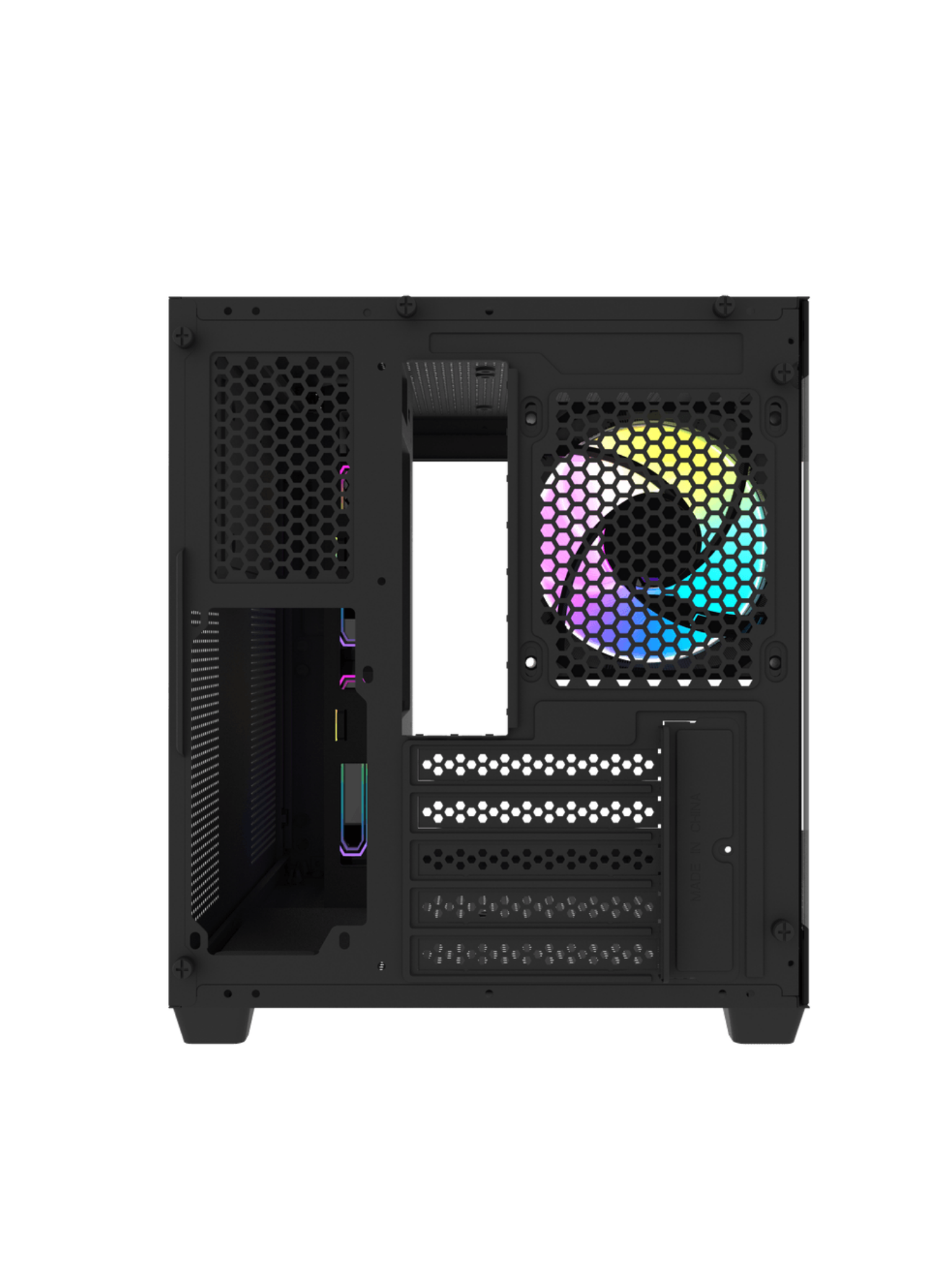 Darkflash C275P Mini-Tower M-ATX Gaming Case - Wihout Fans - Black-7