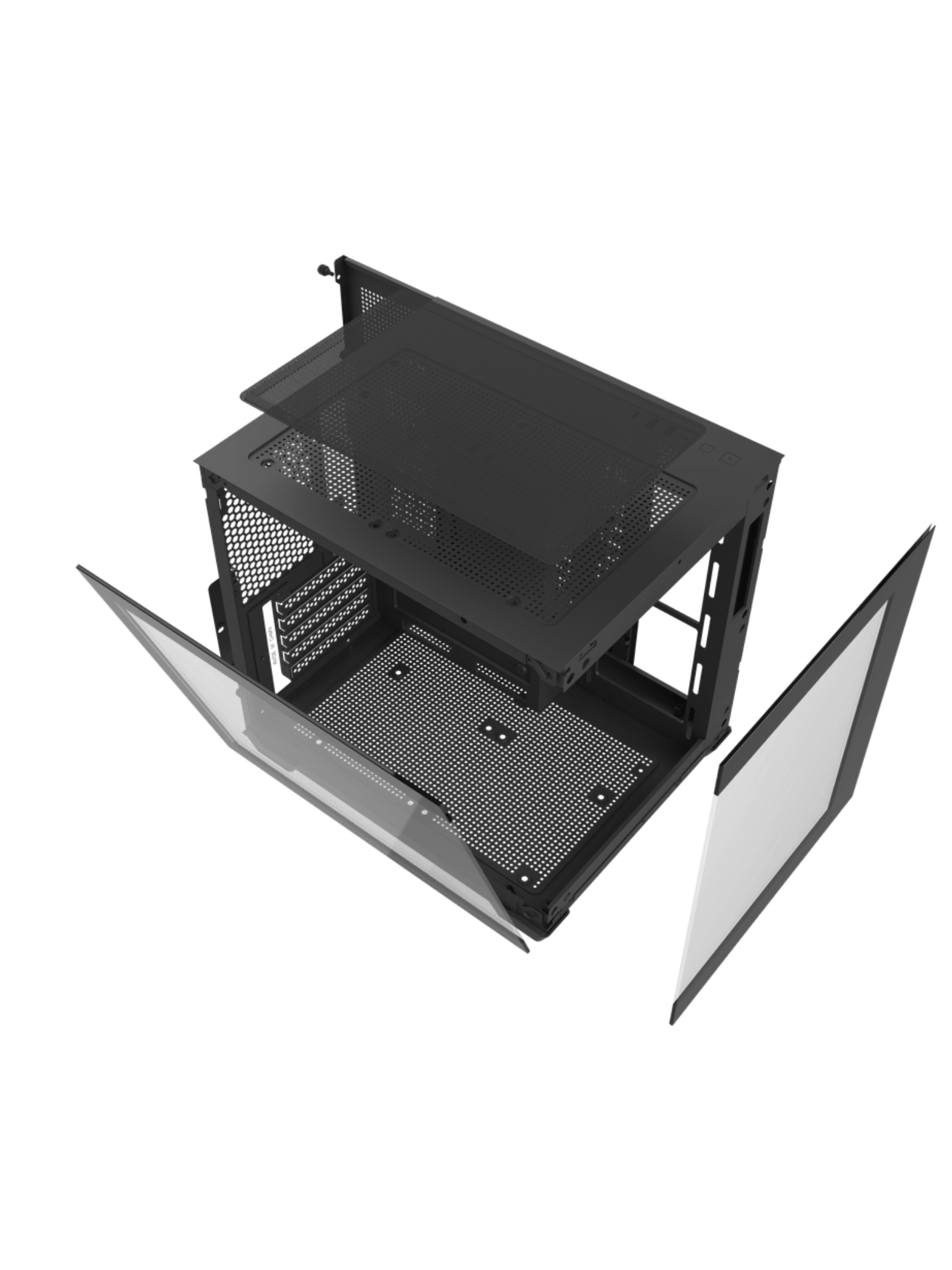 Darkflash C275P Mini-Tower M-ATX Gaming Case - Wihout Fans - Black-5