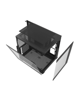 Darkflash C275P Mini-Tower M-ATX Gaming Case - Wihout Fans - Black-5