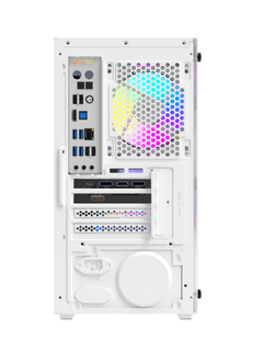 Darkflash M305 Mini-Tower M-ATX Gaming Case - Without Fans - White-6