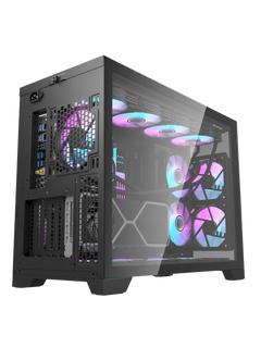 Darkflash DS5000 Mid-Tower E-ATX Gaming Case - Up to 480mm Radiator - Without Fans - Black-2