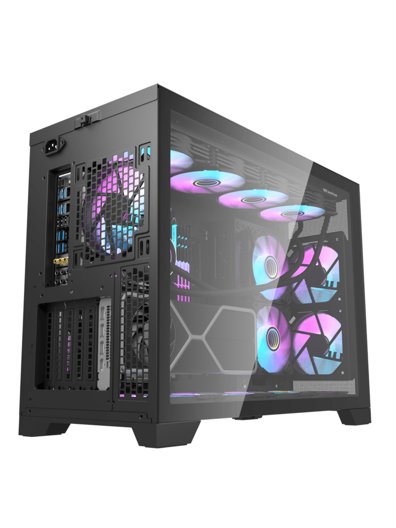 Darkflash DS5000 Mid-Tower E-ATX Gaming Case - Up to 480mm Radiator - Without Fans - Black-2