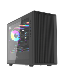 Darkflash DB460M Mini-Tower M-ATX Gaming Case - Up to 420mm GPU - Without Fans - Black-1