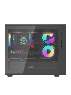 Darkflash DB460M Mini-Tower M-ATX Gaming Case - Up to 420mm GPU - Without Fans - Black-2