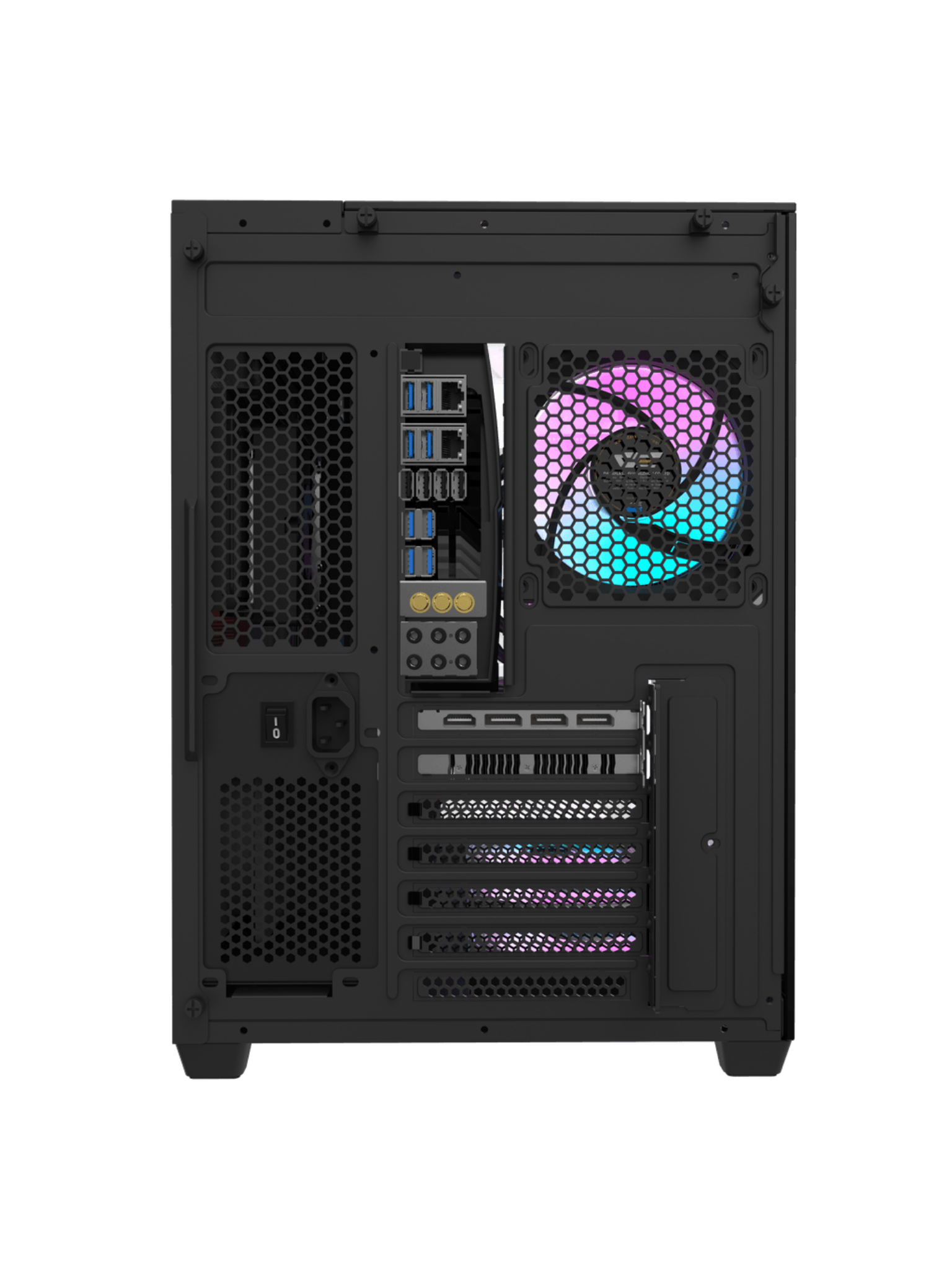 Darkflash TH285 Mid-Tower ATX Gaming Case - Tempered Glass - Without Fans - Black-5