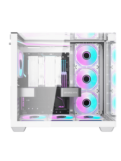 Darkflash TH285 Mid-Tower ATX Gaming Case - Tempered Glass - Without Fans - White - image 2