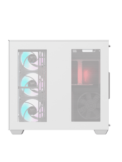 Darkflash TH285 Mid-Tower ATX Gaming Case - Tempered Glass - Without Fans - White - image 5