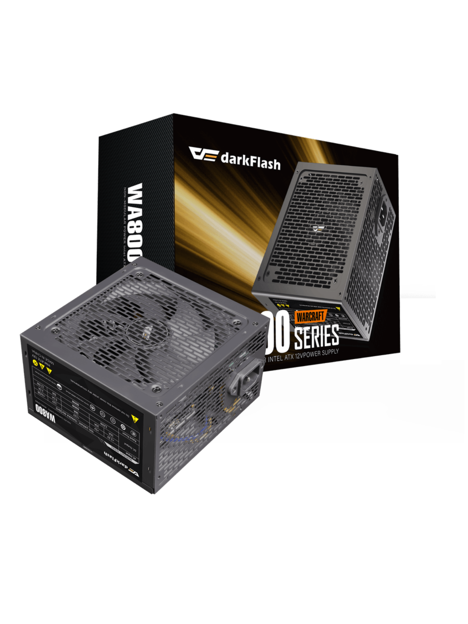 Darkflash WA800 Warcraft Series 800W Power Supply - Non Modular - Black-1