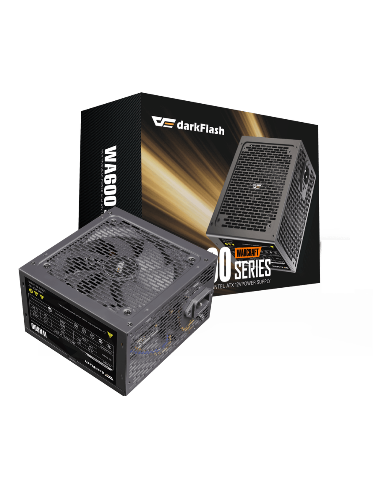 Darkflash WA600 Warcraft Series 600W Power Supply - Non Modular - Black-1
