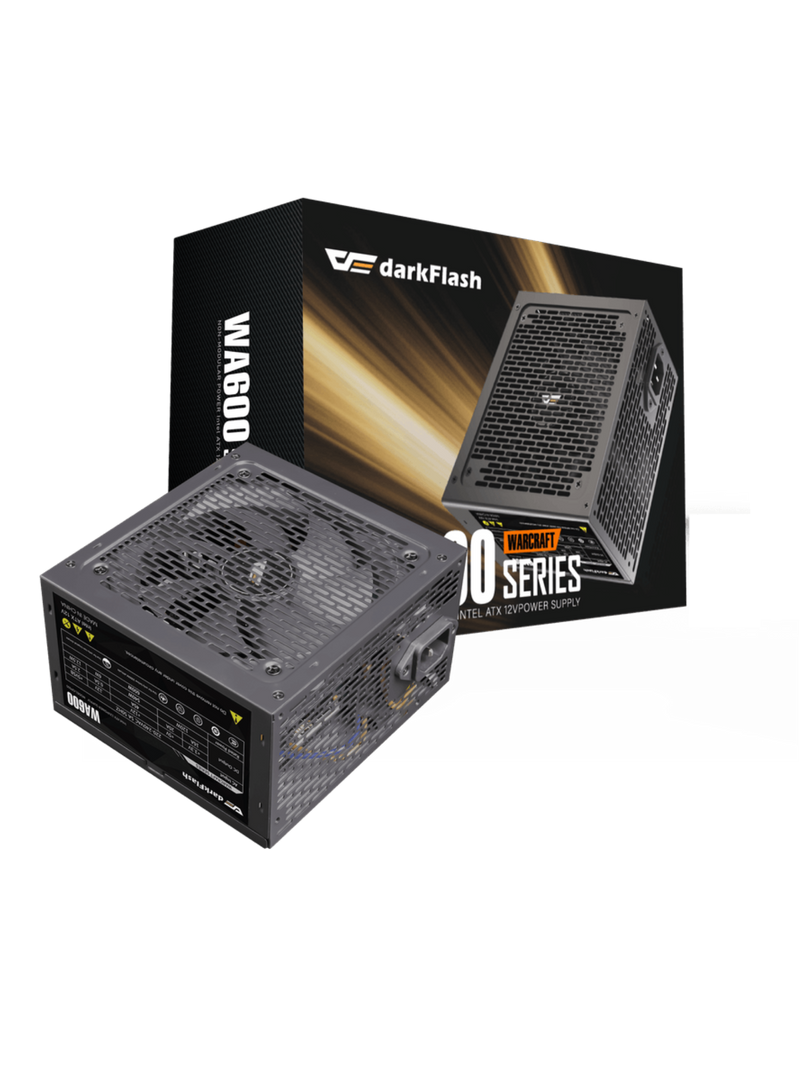 Darkflash WA600 Warcraft Series 600W Power Supply - Non Modular - Black-1
