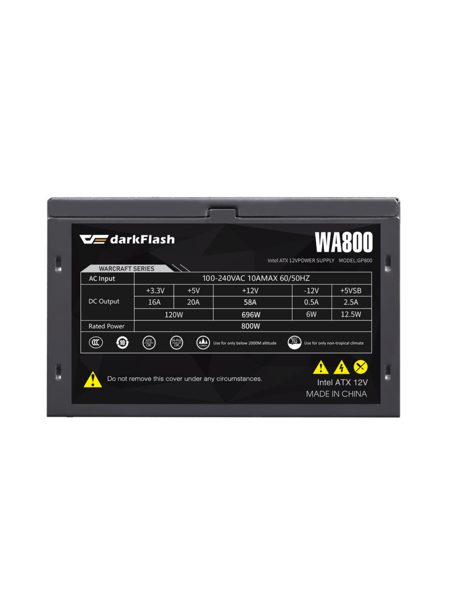 Darkflash WA800 Warcraft Series 800W Power Supply - Non Modular - Black-7