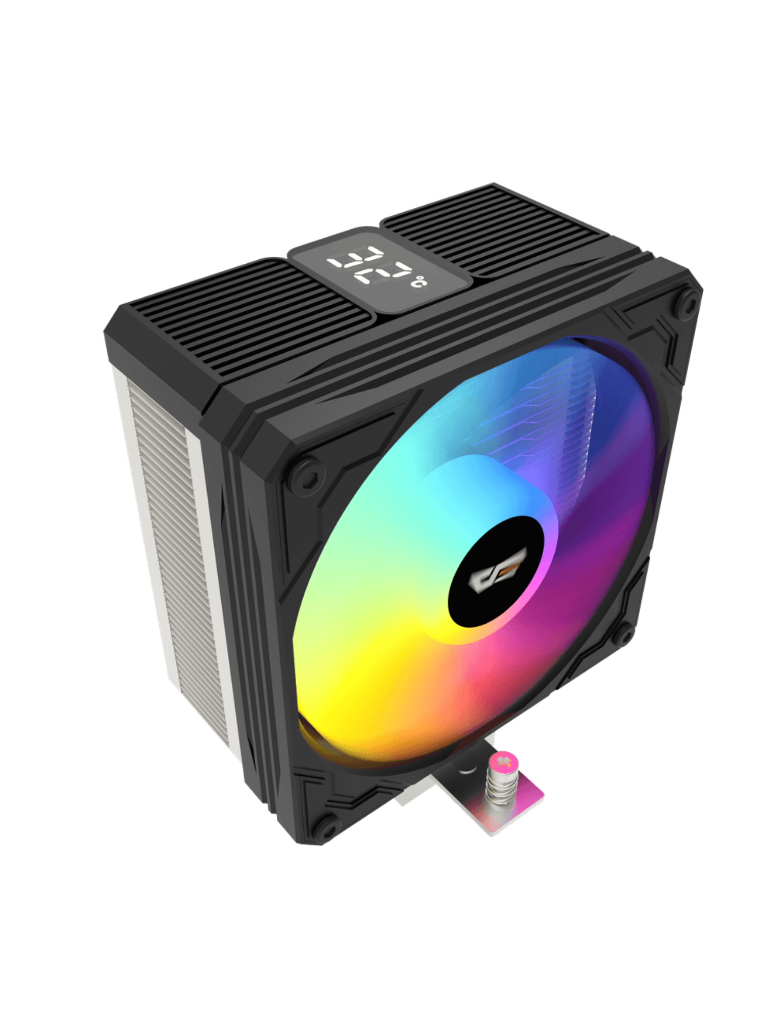 Darkflash M400 Tower CPU Air Cooler with Temperature Digital Display - Black