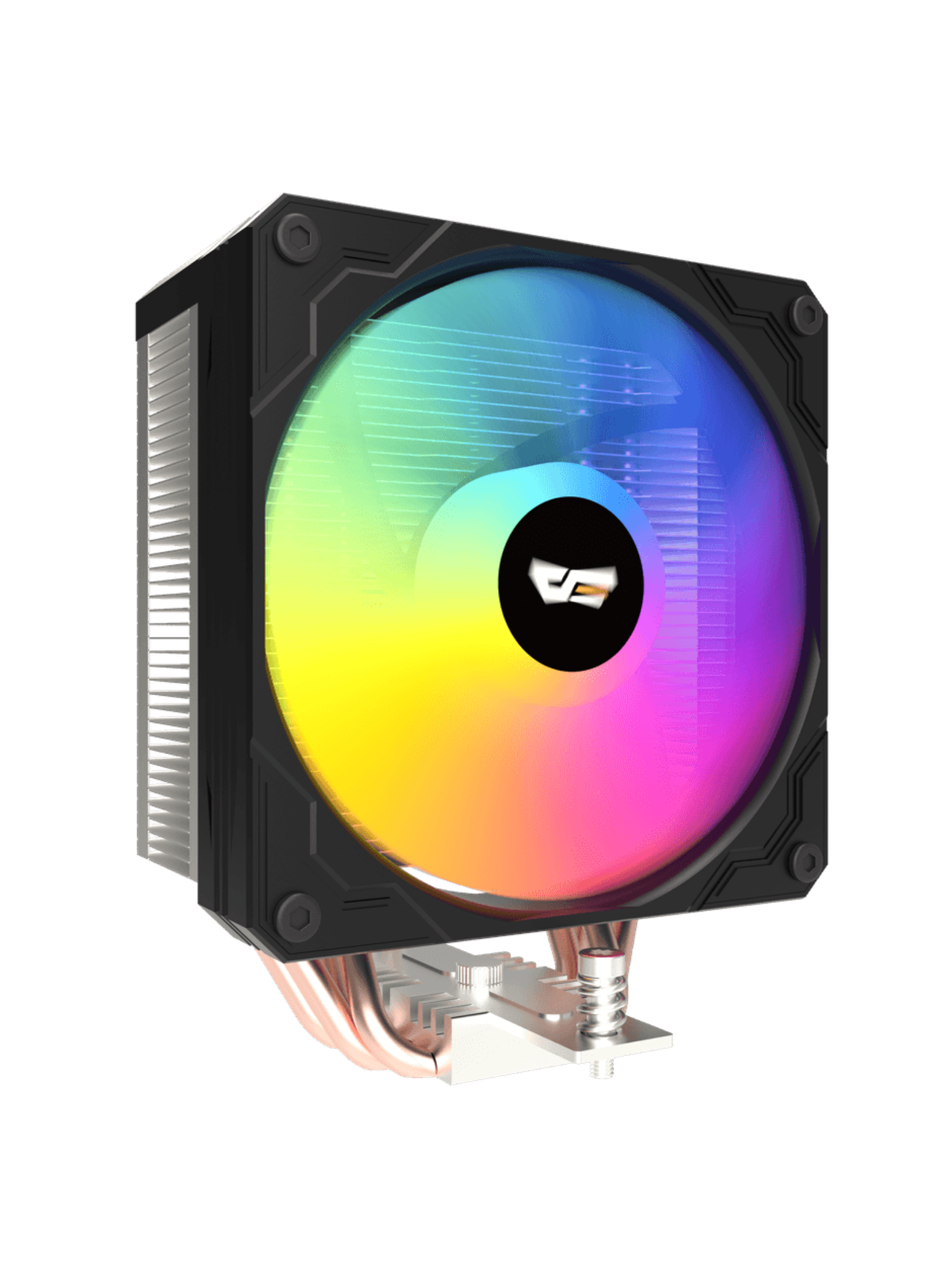 Darkflash M400 Tower CPU Air Cooler with Temperature Digital Display - Black-2