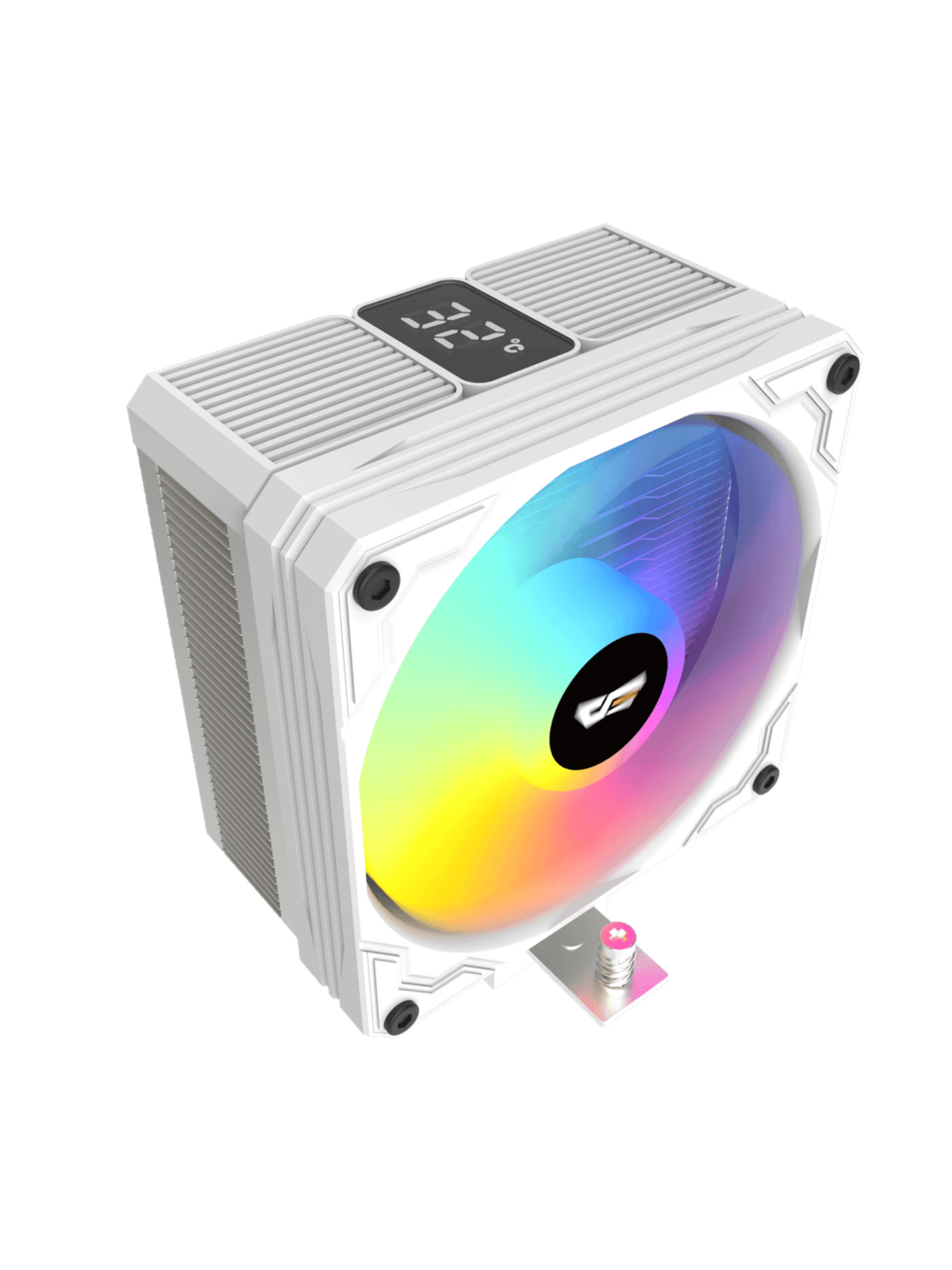 Darkflash M400 Tower CPU Air Cooler with Temperature Digital Display - White-1