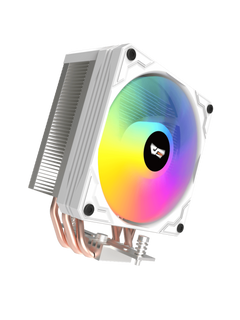 Darkflash M400 Tower CPU Air Cooler with Temperature Digital Display - White-3