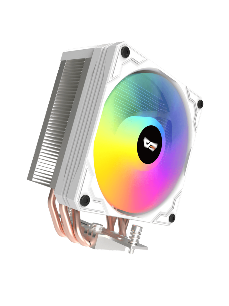 Darkflash M400 Tower CPU Air Cooler with Temperature Digital Display - White-3