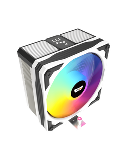 Darkflash M400 Tower CPU Air Cooler with Temperature Digital Display - Black & White-1
