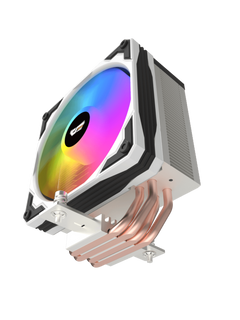 Darkflash M400 Tower CPU Air Cooler with Temperature Digital Display - Black & White-2