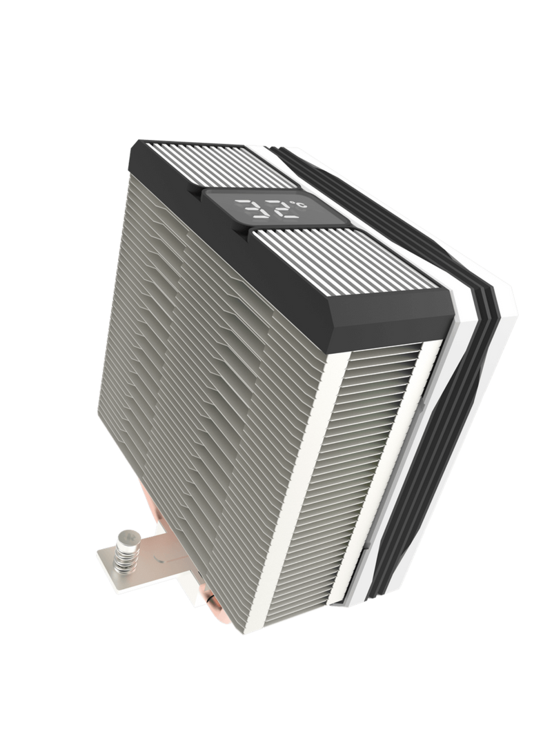 Darkflash M400 Tower CPU Air Cooler with Temperature Digital Display - Black & White-6