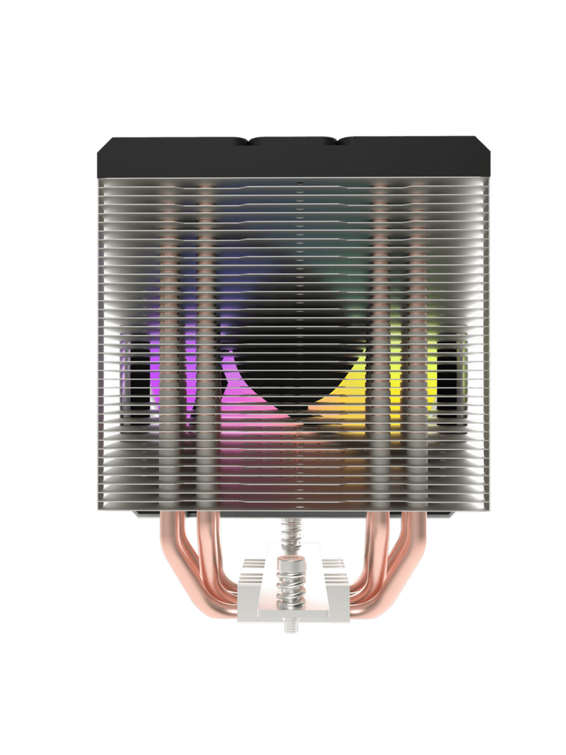 Darkflash M400 Tower CPU Air Cooler with Temperature Digital Display - Black & White-4