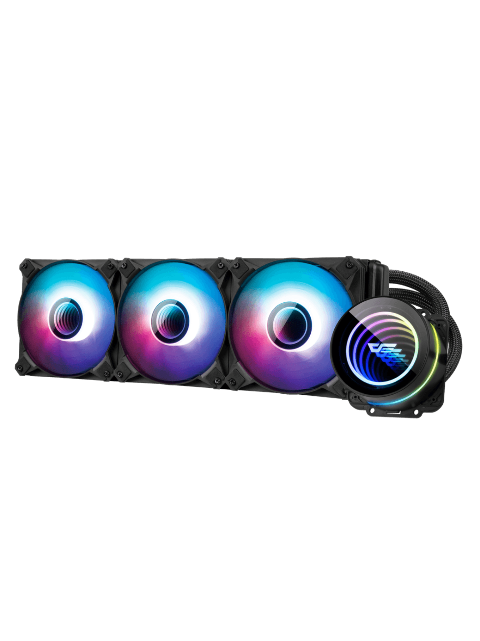 Darkflash DX360 ARGB 360mm CPU Liquid Cooler - Black