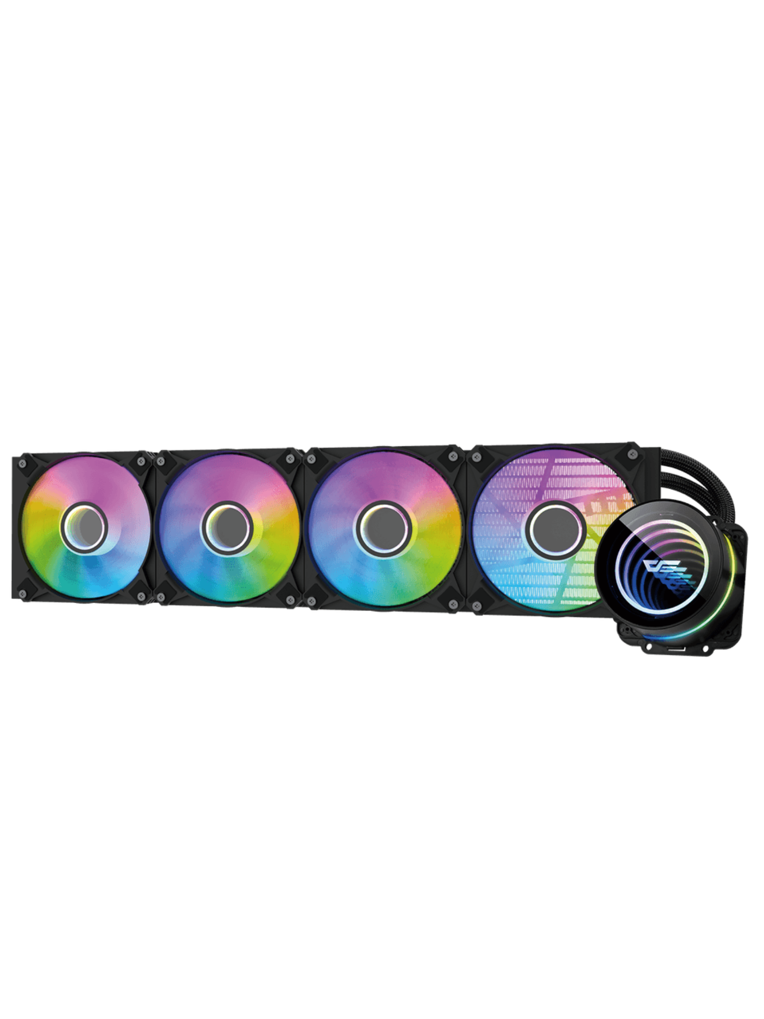 Darkflash Twister DX480 ARGB 480mm CPU Liquid Cooler - Black