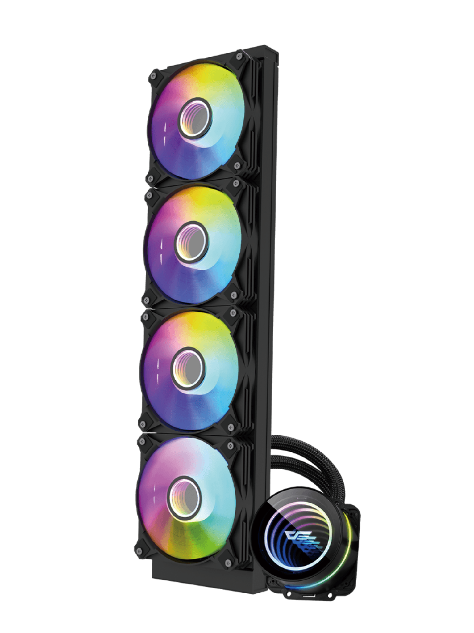 Darkflash Twister DX480 ARGB 480mm CPU Liquid Cooler - Black-2