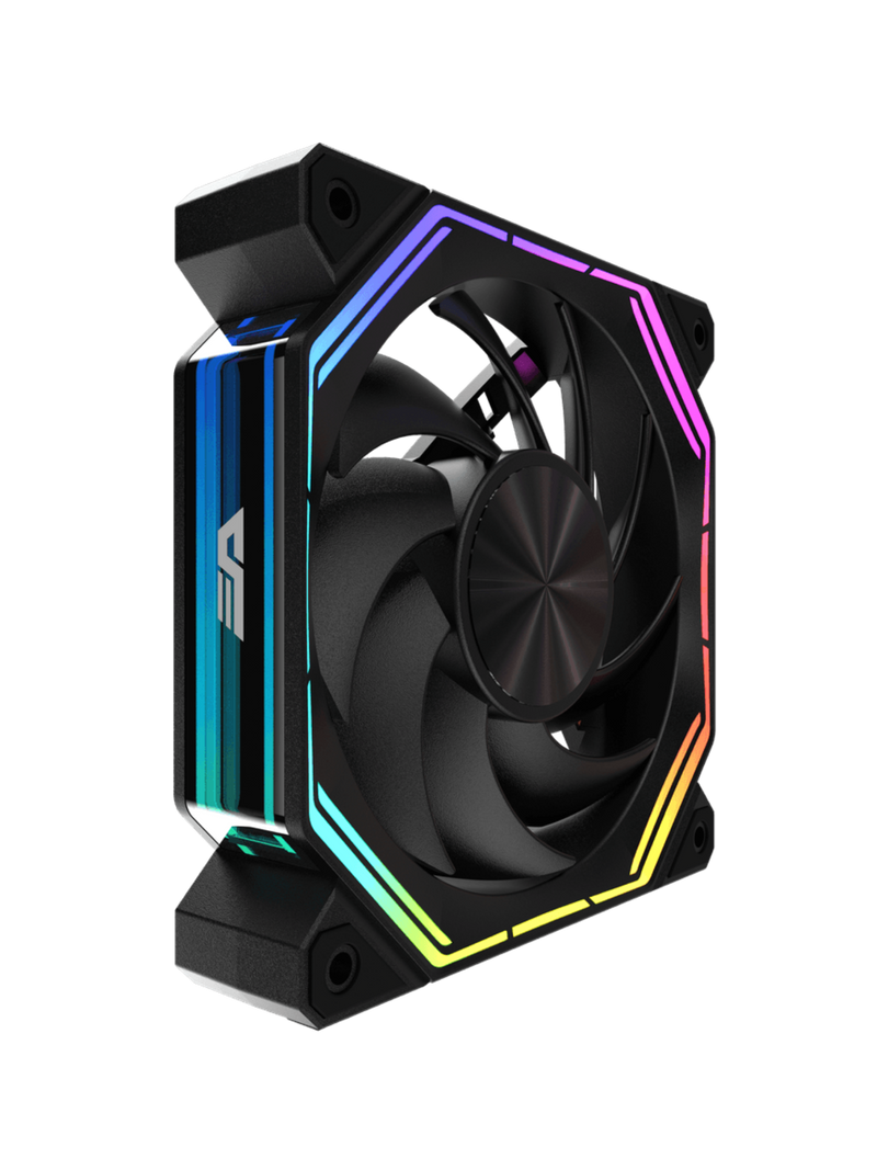 Darkflash INF34 Reverse 120mm ARGB Infinity Fan - Black-2