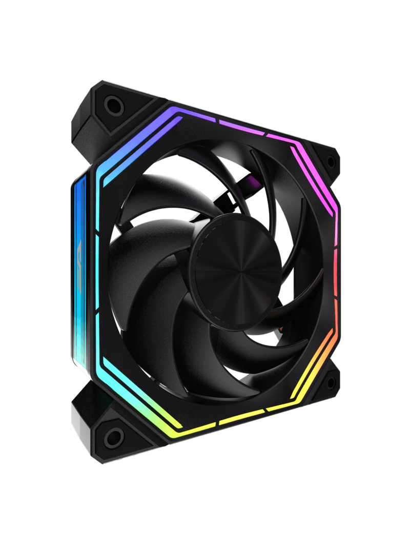 Darkflash INF34 Reverse 120mm ARGB Infinity Fan - Black-3