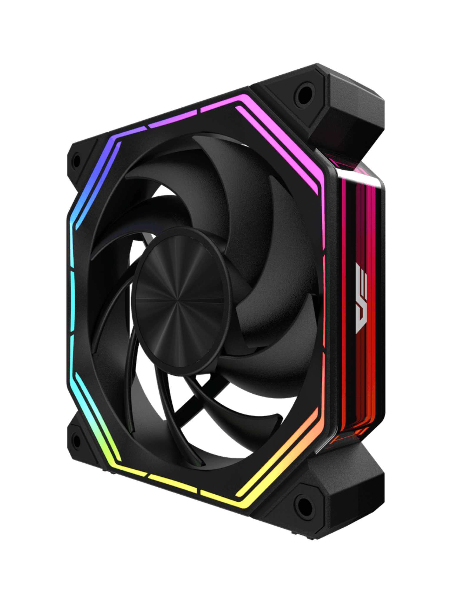 Darkflash INF34 Reverse 120mm ARGB Infinity Fan - Black-4