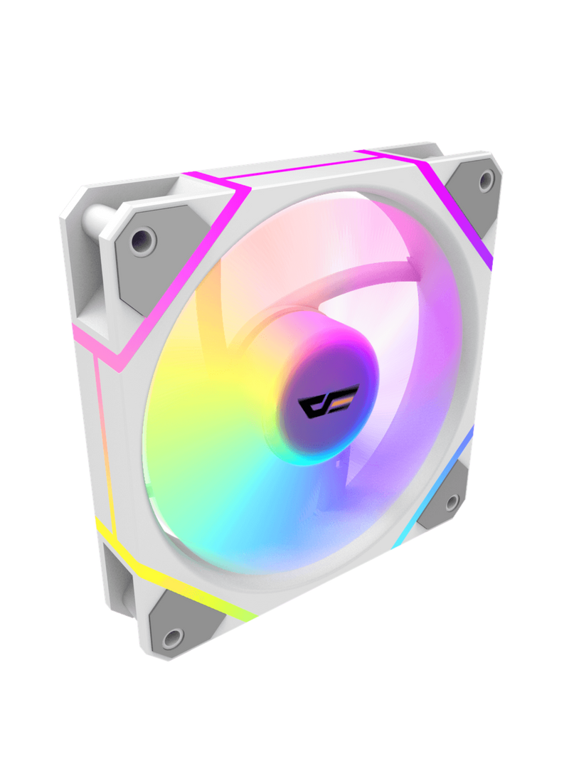 Darkflash DM12 Pro Normal Blade 120mm ARGB Fan - White-3