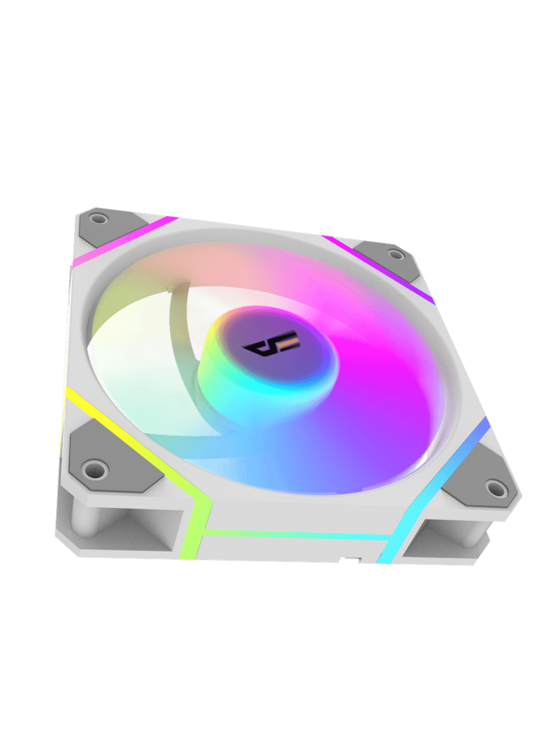 Darkflash DM12 Pro Normal Blade 120mm ARGB Fan - White-2