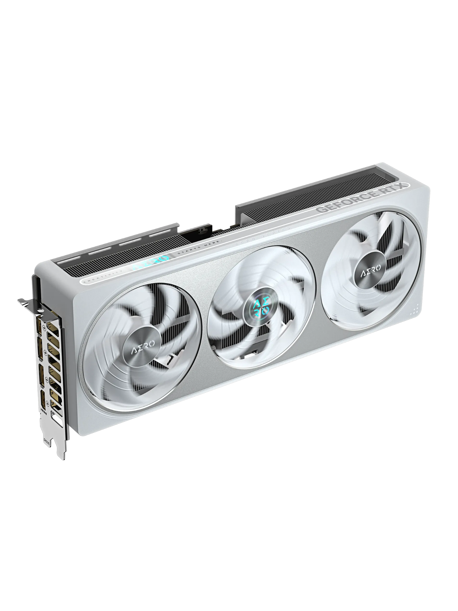 Gigabyte GeForce RTX 5070 AERO OC 12GB GDDR7   - Triple Fans - Silver / White-3