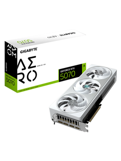 Gigabyte GeForce RTX 5070 AERO OC 12GB GDDR7   - Triple Fans - Silver / White-1