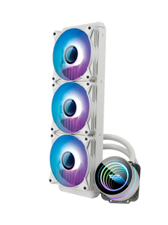 Darkflash DX360 CPU Liquid Cooler 360mm with ARGB Fans - White-3