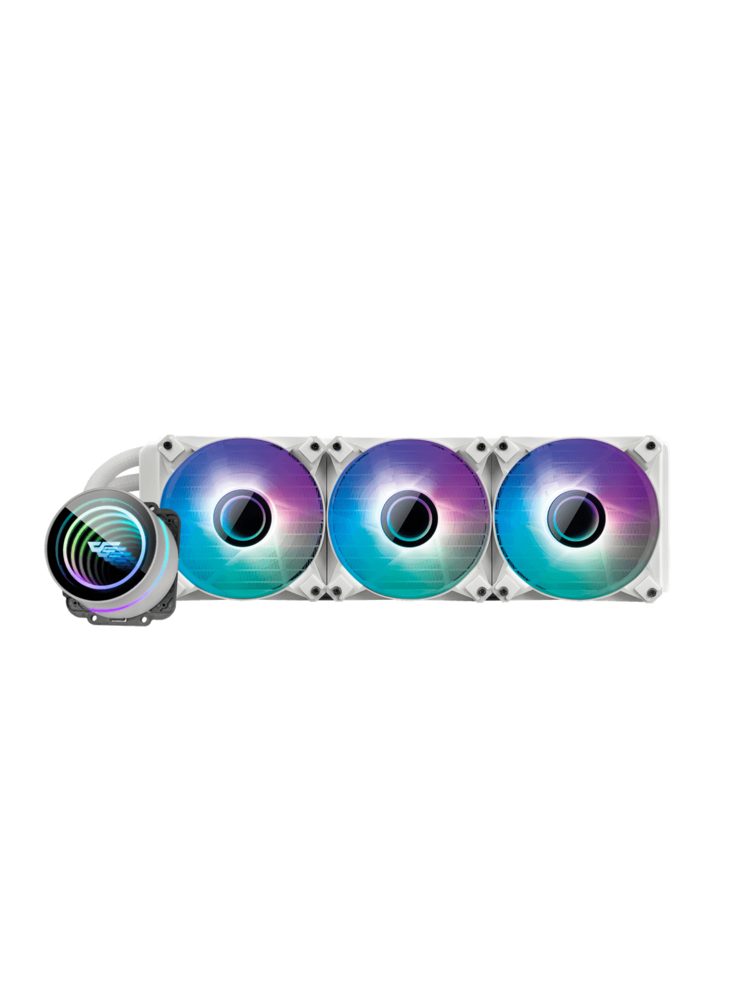 Darkflash DX360 CPU Liquid Cooler 360mm with ARGB Fans - White