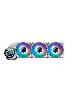 Darkflash DX360 CPU Liquid Cooler 360mm with ARGB Fans - White-2