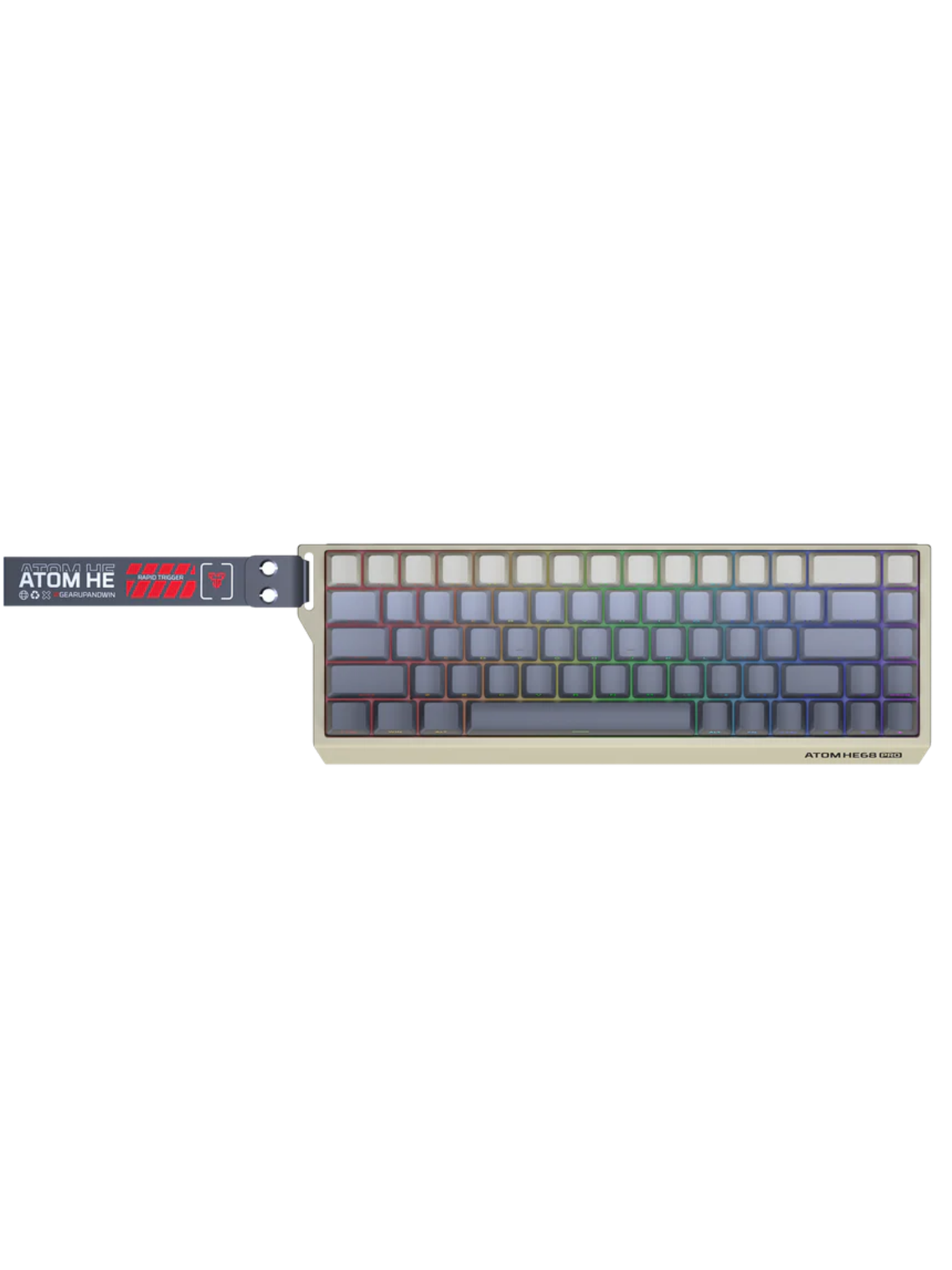 Fantech Atom Pro HE68 68% Magnetic Switch Gaming Keyboard - Tri-Mode - Wired, Wireless, Bluetooth - Rechargeable -  8K Polling Rate-4