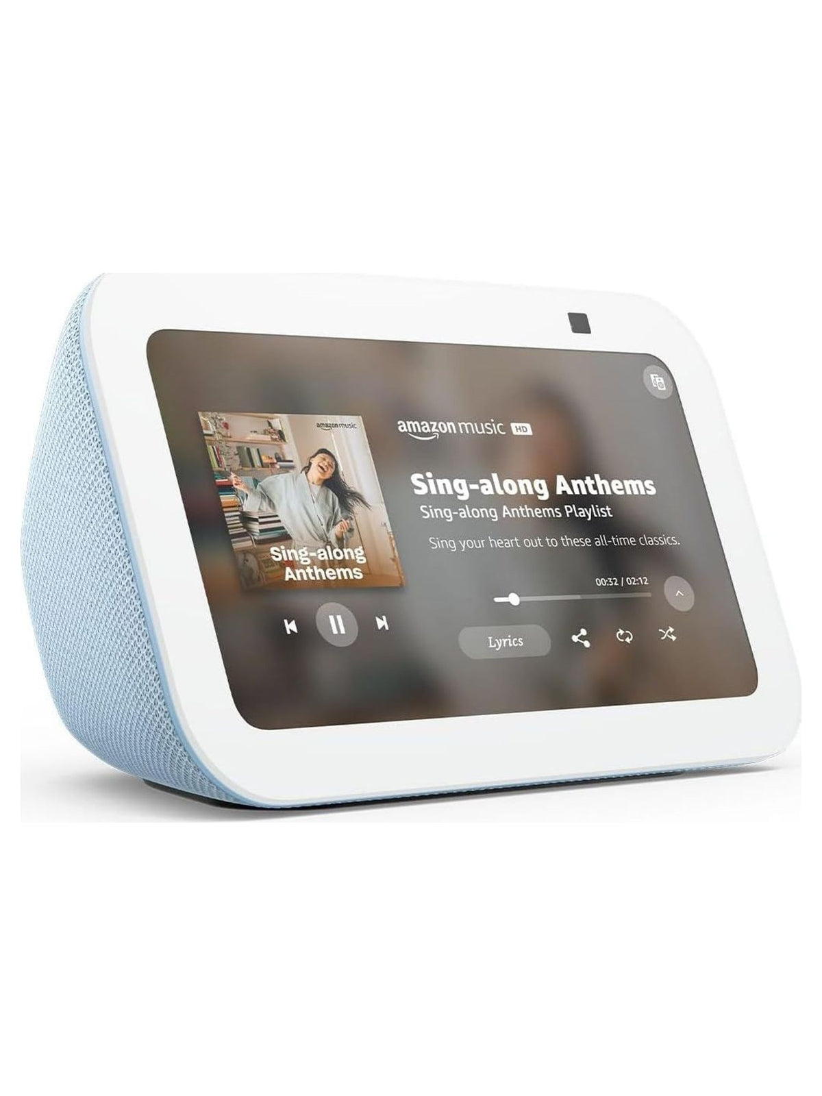 Amazon Echo Show 5 (3rd Gen) Smart Display with Alexa, 5.5" Touchscreen, 2MP Camera - Cloud Blue - view 2