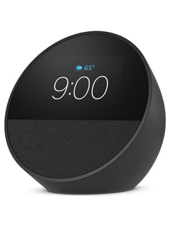 Amazon Echo Spot Smart Alarm Clock with Alexa, 2.83" Touchscreen - Black