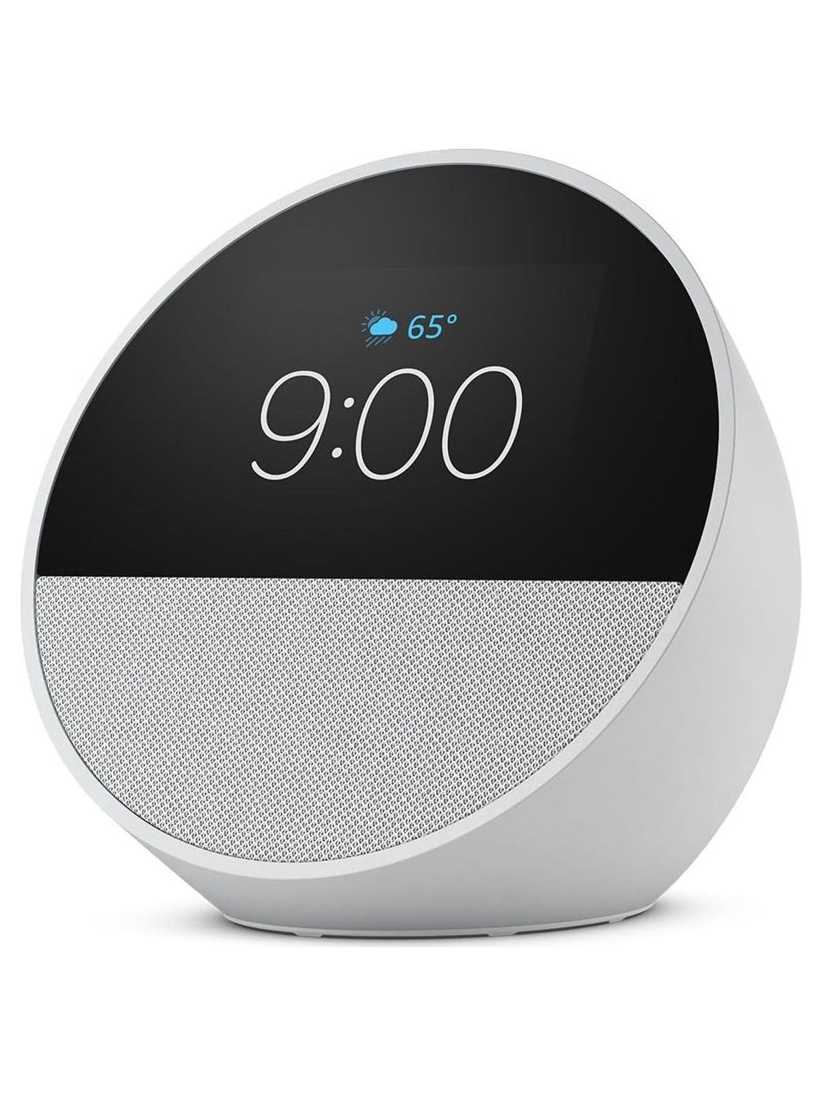 Amazon Echo Spot Smart Alarm Clock with Alexa, 2.83" Touchscreen - Glacier White - view 2