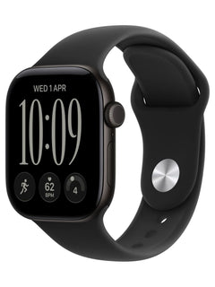 Apple Watch Series 12 GPS 42mm Aluminum Case with Sport Band S/M - Black Case / Black Band