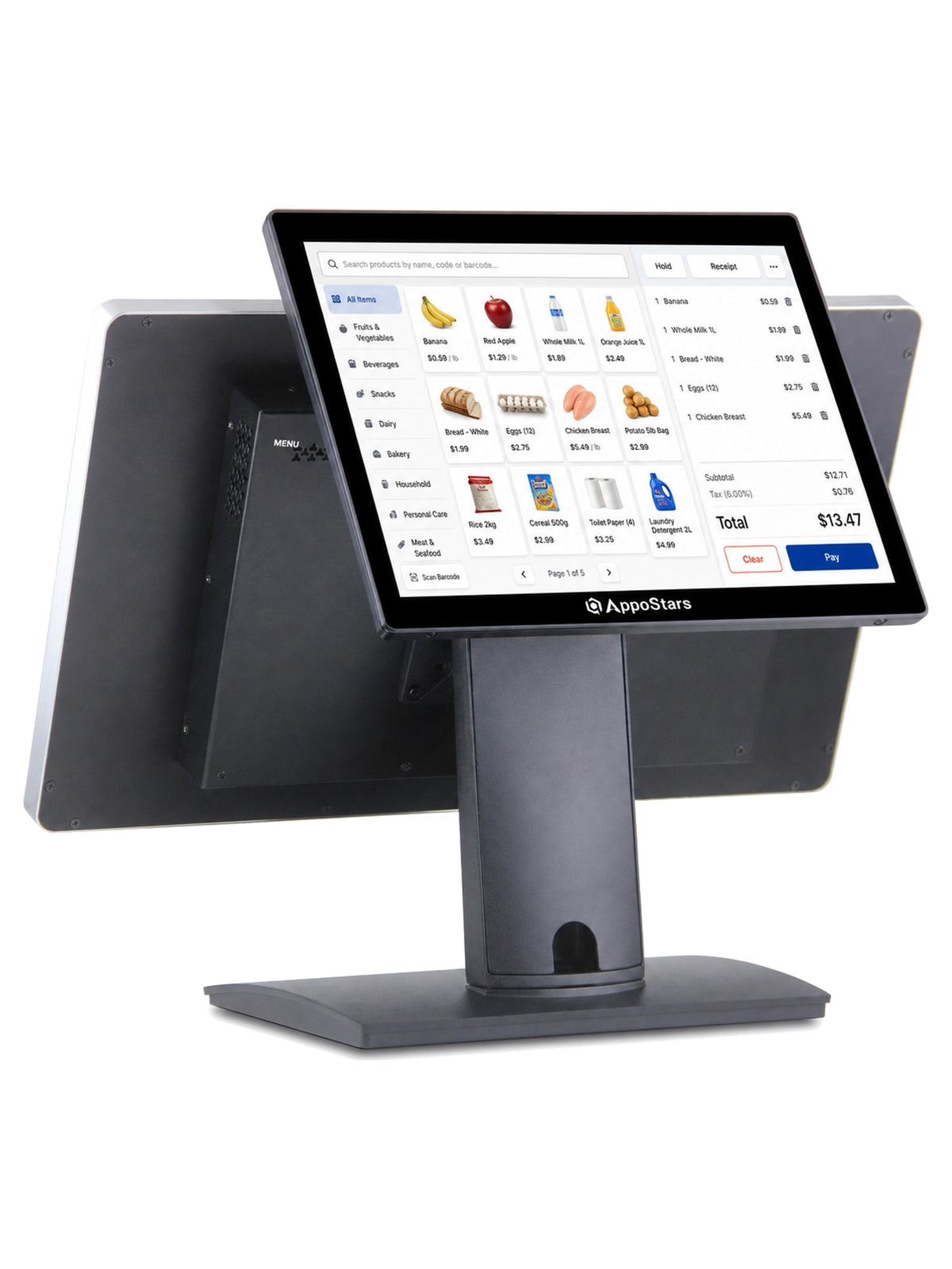 AppoStars AP-11.6T 11.6" Touch LCD Second Display for POS Systems (AP-T3 / AP-A6)