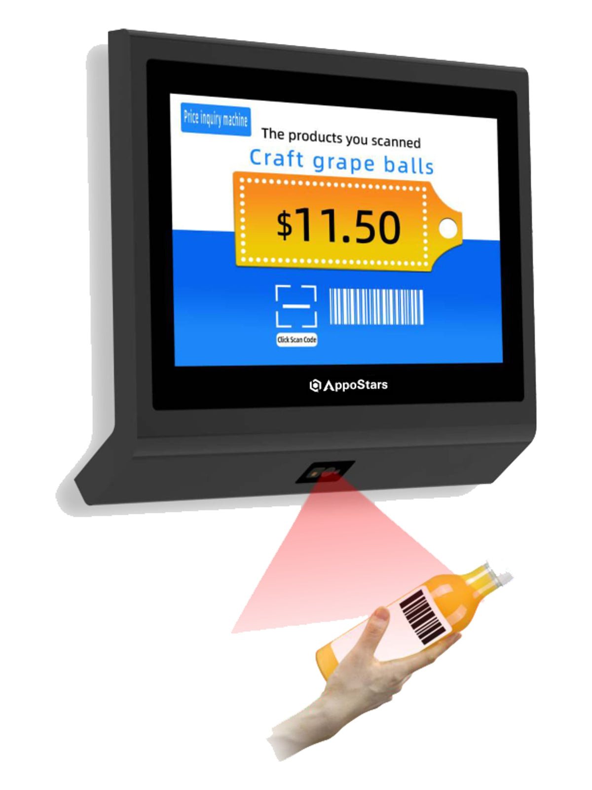 AppoStars AP-X4-I3 11.6" Touch Price Checker