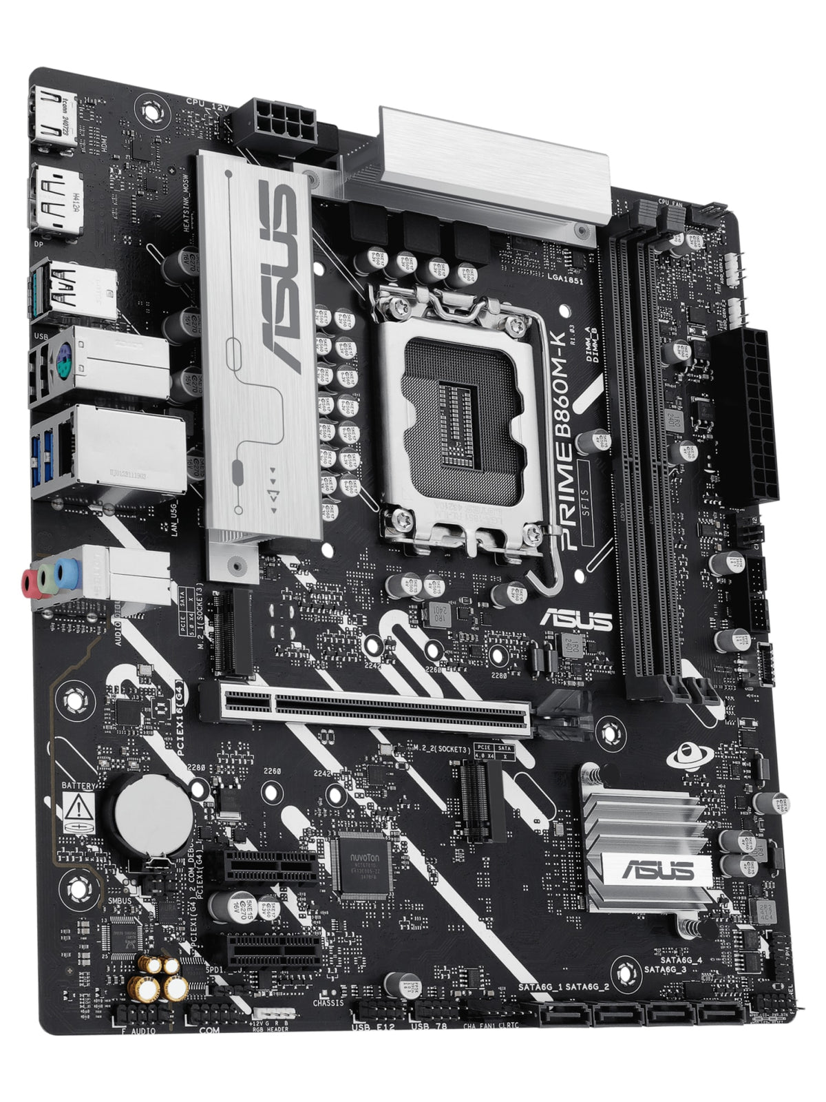 ASUS PRIME B860M-K M-ATX DDR5 Motherboard - view 2