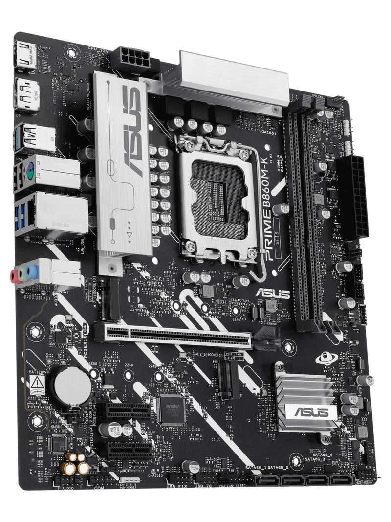 ASUS PRIME B860M-K M-ATX DDR5 Motherboard - view 2