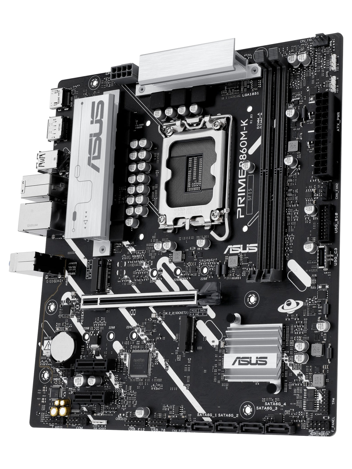 ASUS PRIME B860M-K M-ATX DDR5 Motherboard - view 4